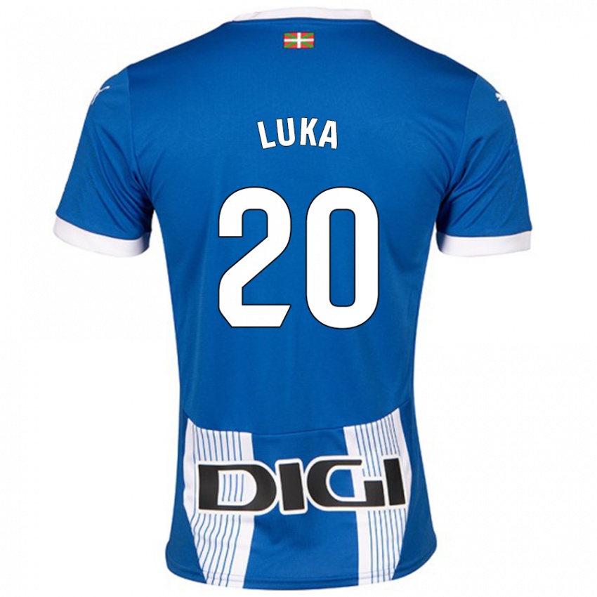 Niño Camiseta Luka Romero #20 Azul 1ª Equipación 2024/25 La Camisa Perú