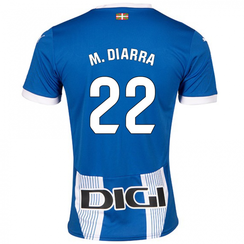 Niño Camiseta Moussa Diarra #22 Azul 1ª Equipación 2024/25 La Camisa Perú