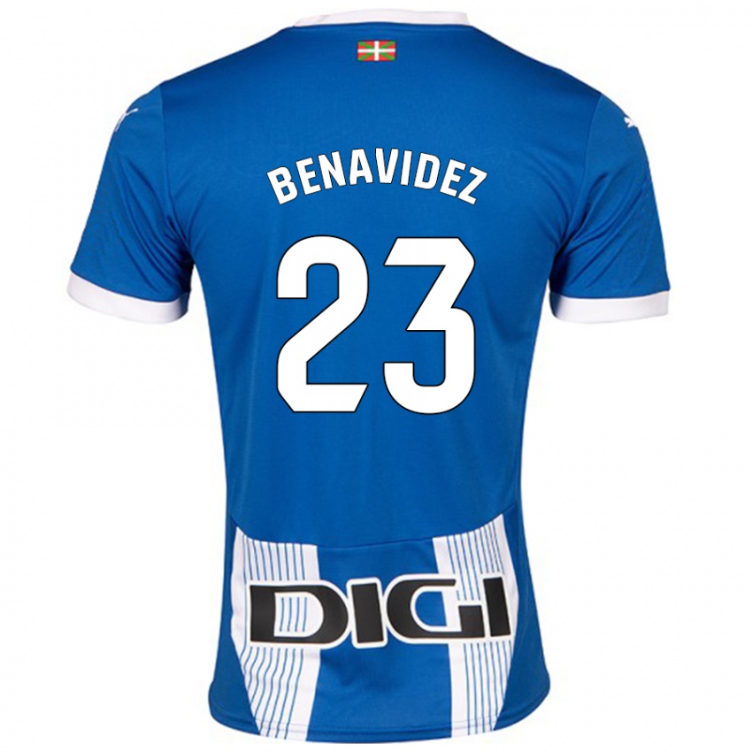 Niño Camiseta Carlos Benavidez #23 Azul 1ª Equipación 2024/25 La Camisa Perú