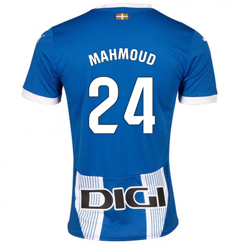 Niño Camiseta Abdallahi Mahmoud #24 Azul 1ª Equipación 2024/25 La Camisa Perú