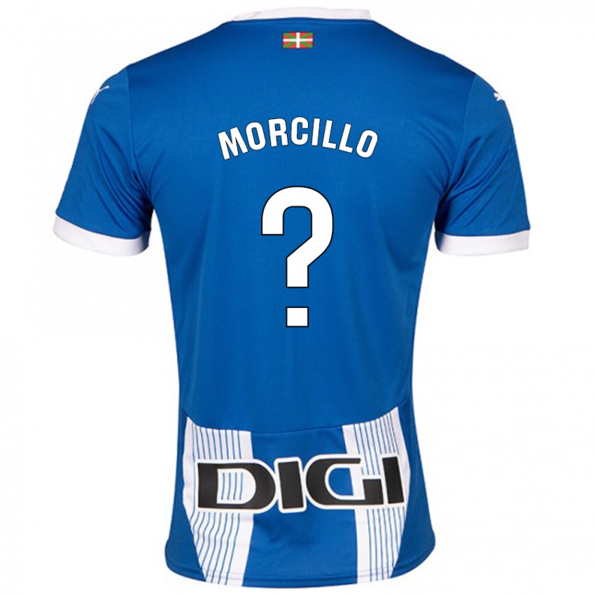 Niño Camiseta Diego Morcillo #0 Azul 1ª Equipación 2024/25 La Camisa Perú