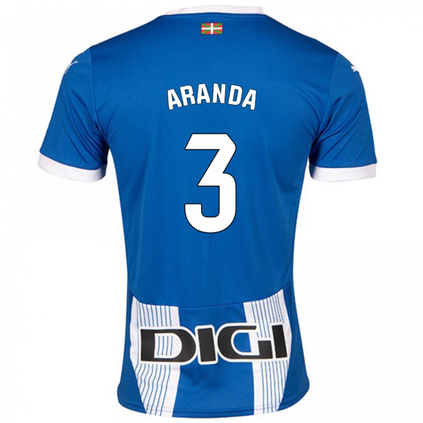 Niño Camiseta Miguel Aranda #3 Azul 1ª Equipación 2024/25 La Camisa Perú