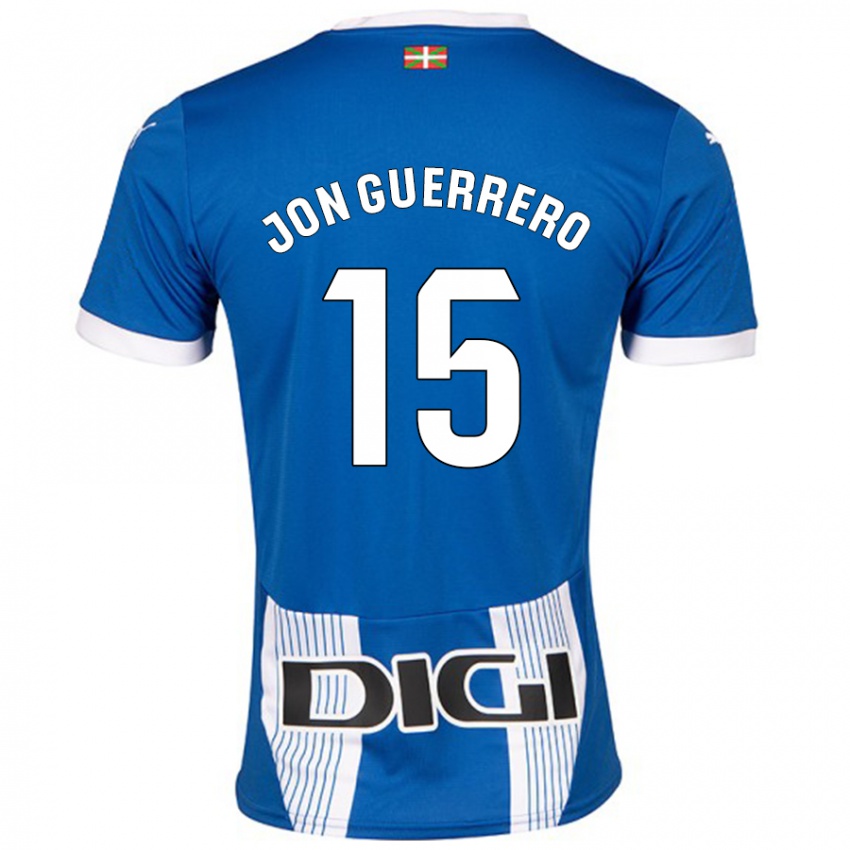 Niño Camiseta Julen Jon Guerrero #15 Azul 1ª Equipación 2024/25 La Camisa Perú