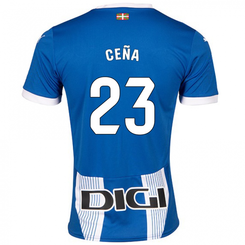 Niño Camiseta Marcos Ceña #23 Azul 1ª Equipación 2024/25 La Camisa Perú