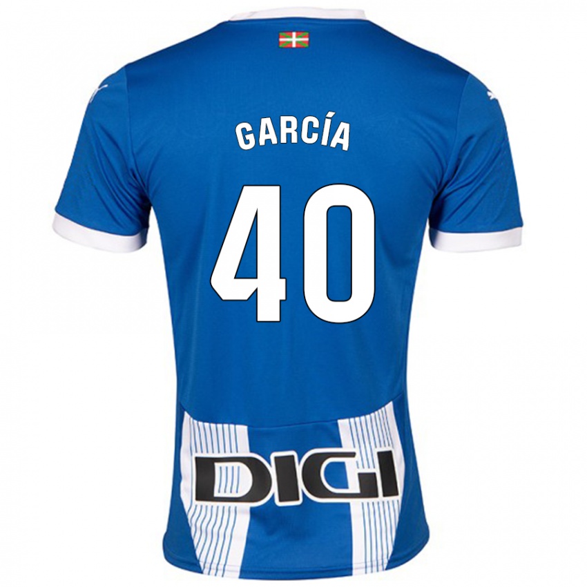 Niño Camiseta Álvaro García #40 Azul 1ª Equipación 2024/25 La Camisa Perú