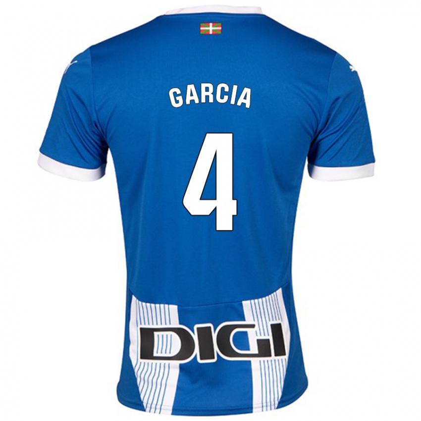 Niño Camiseta Pichi García #4 Azul 1ª Equipación 2024/25 La Camisa Perú