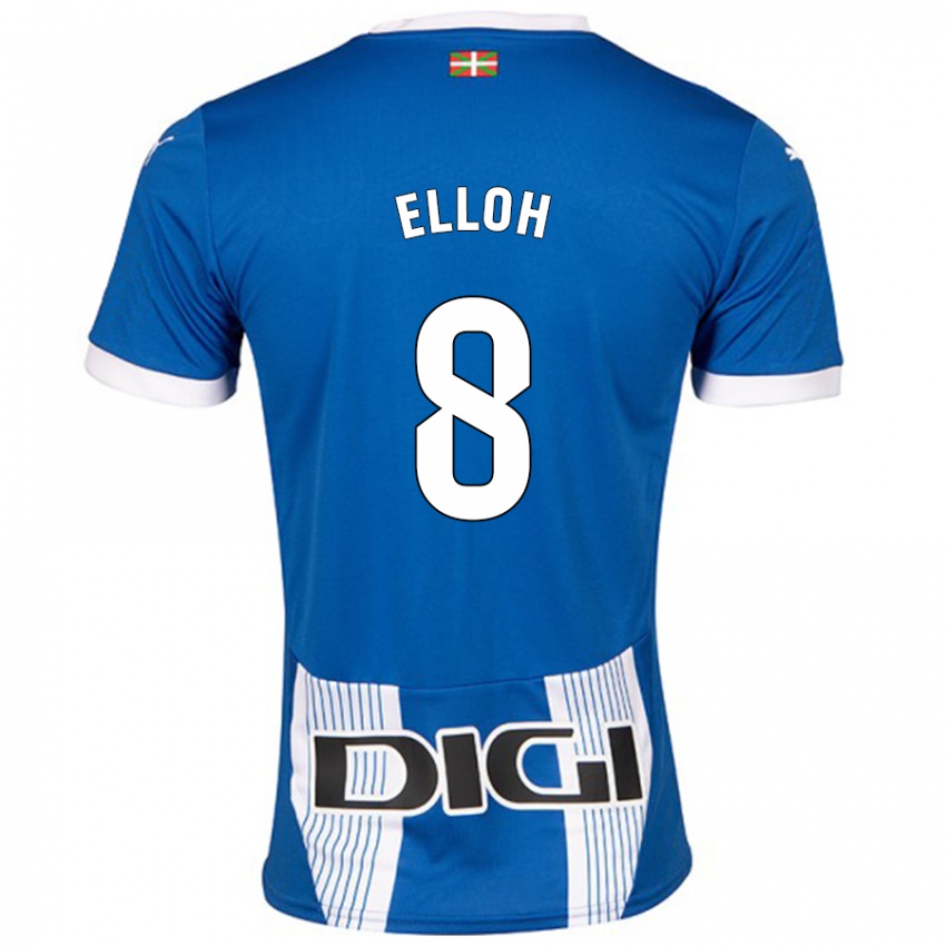 Niño Camiseta Rebecca Elloh #8 Azul 1ª Equipación 2024/25 La Camisa Perú