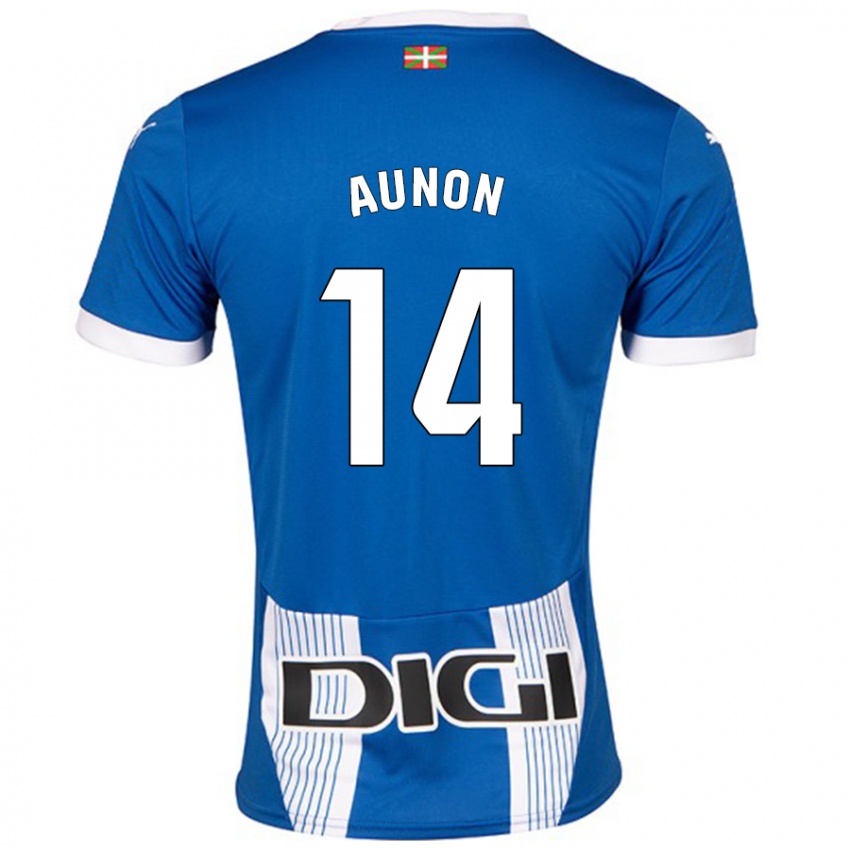 Niño Camiseta Cristina Auñón #14 Azul 1ª Equipación 2024/25 La Camisa Perú