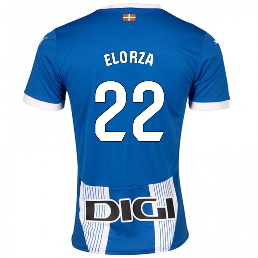 Niño Camiseta Sheila Elorza #22 Azul 1ª Equipación 2024/25 La Camisa Perú