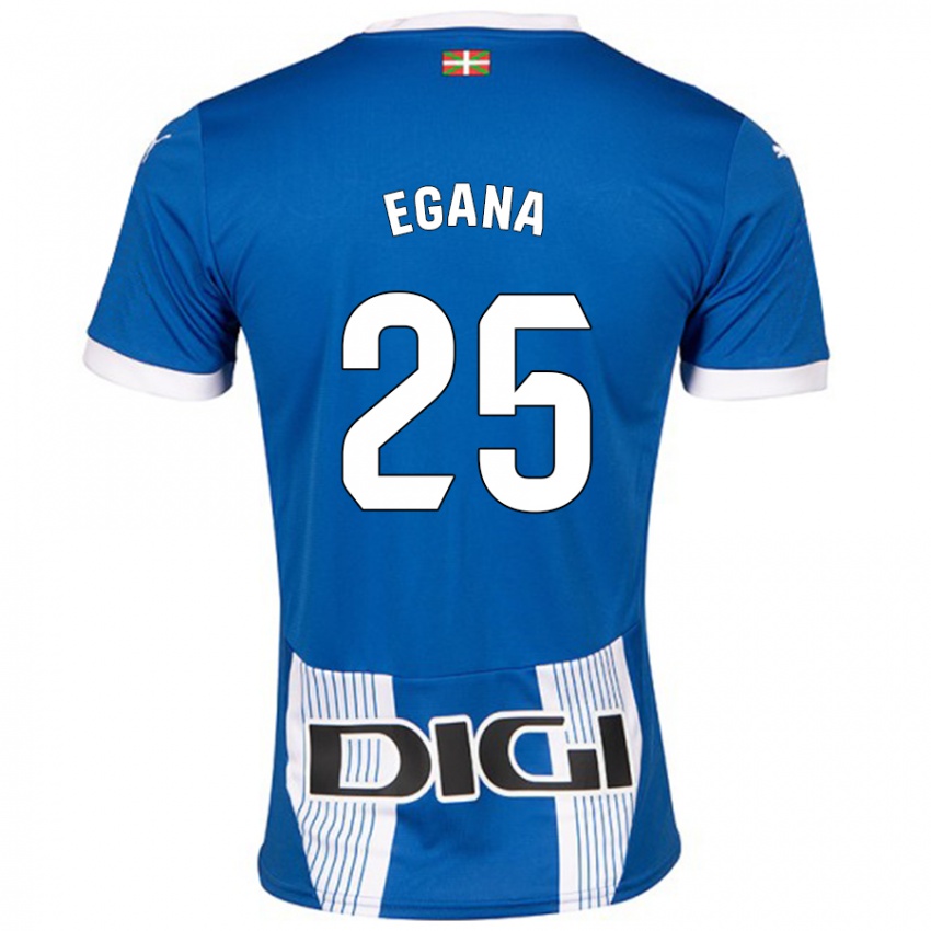 Niño Camiseta Eider Egaña #25 Azul 1ª Equipación 2024/25 La Camisa Perú