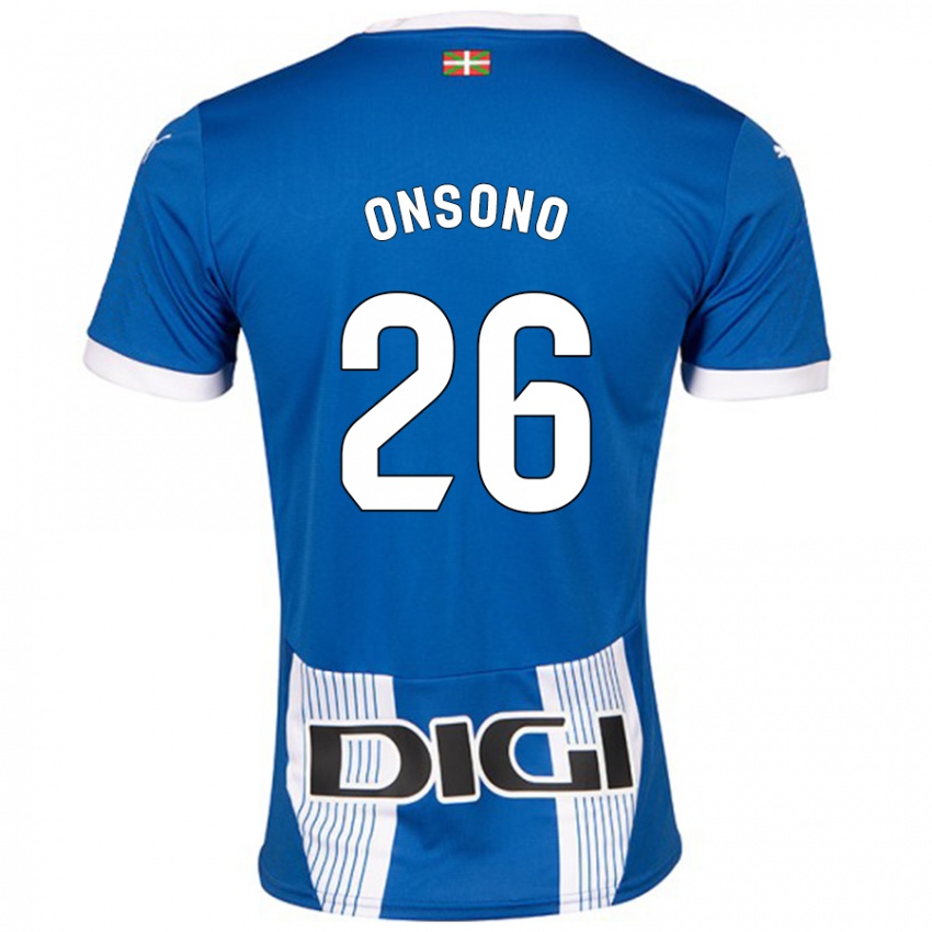 Niño Camiseta Lorea Onsoño #26 Azul 1ª Equipación 2024/25 La Camisa Perú