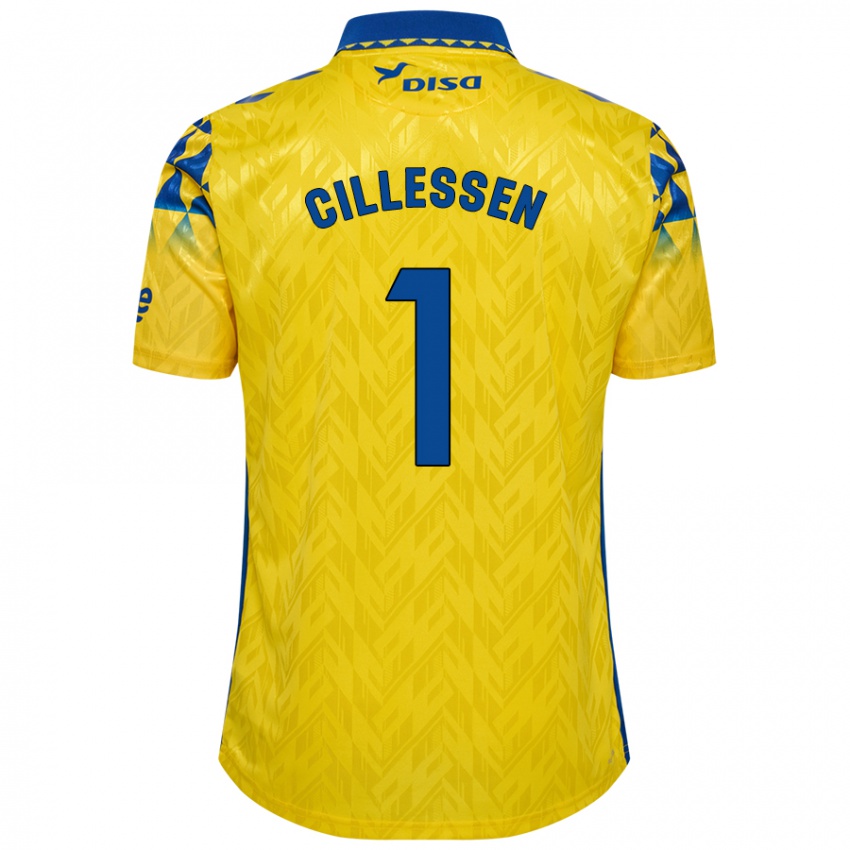 Niño Camiseta Jasper Cillessen #1 Amarillo Azul 1ª Equipación 2024/25 La Camisa Perú