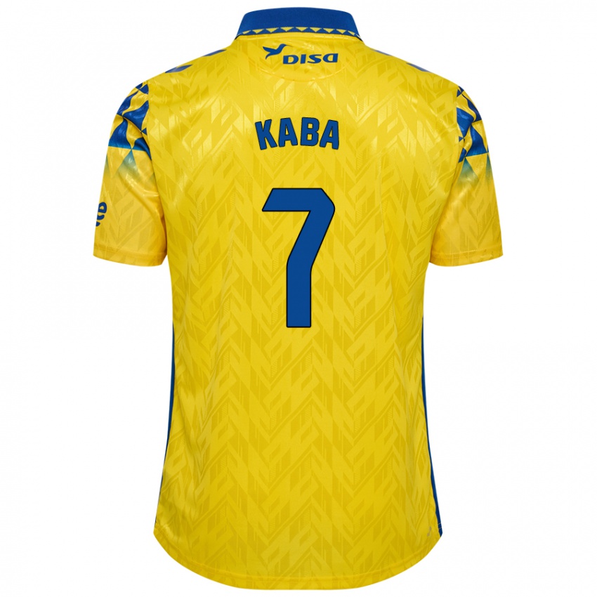 Niño Camiseta Sory Kaba #7 Amarillo Azul 1ª Equipación 2024/25 La Camisa Perú