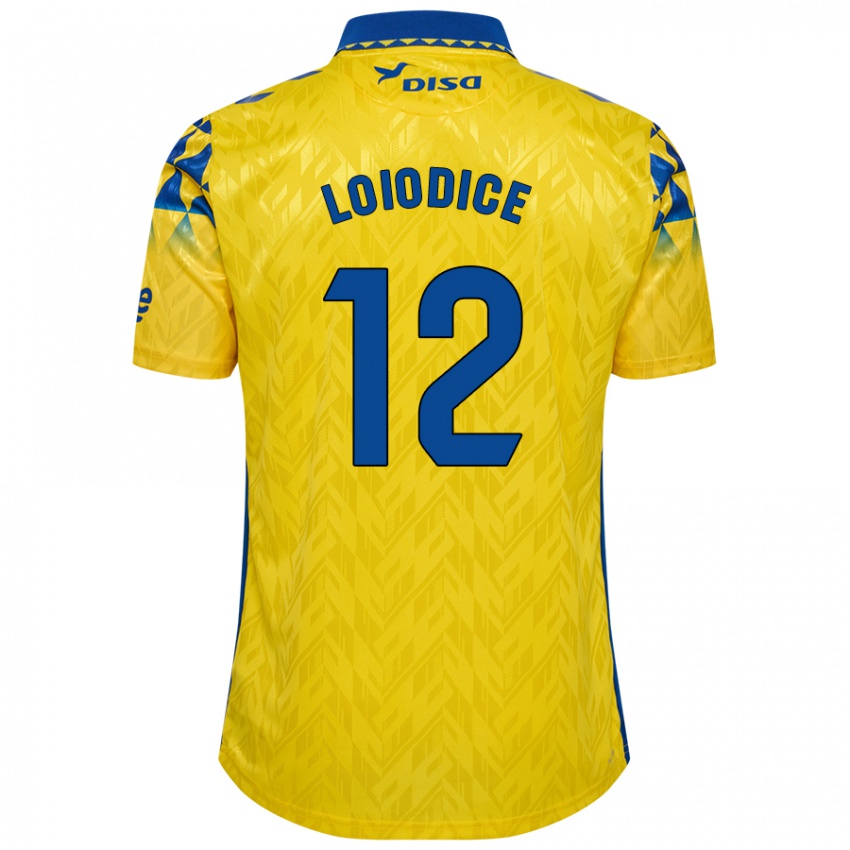 Niño Camiseta Enzo Loiodice #12 Amarillo Azul 1ª Equipación 2024/25 La Camisa Perú