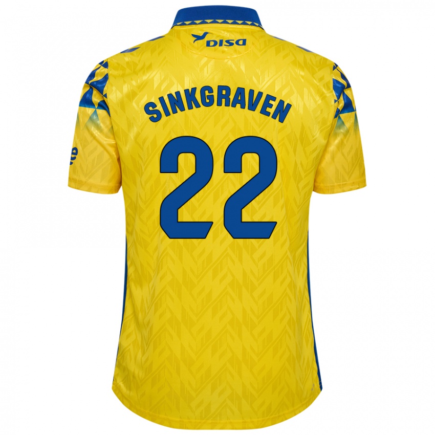 Niño Camiseta Daley Sinkgraven #22 Amarillo Azul 1ª Equipación 2024/25 La Camisa Perú