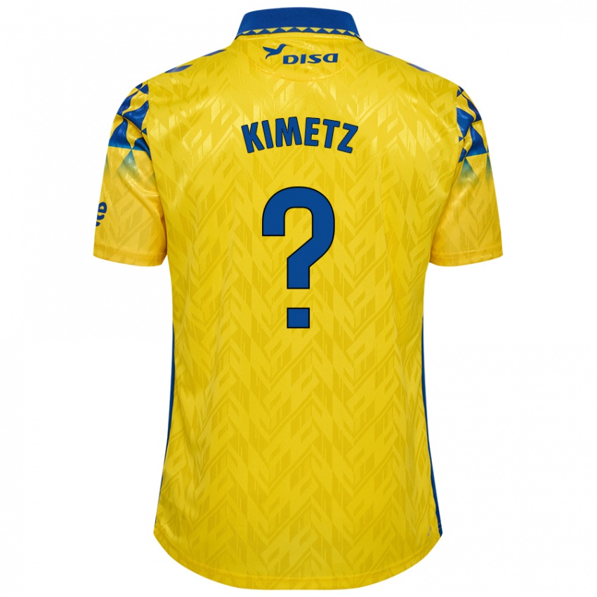 Niño Camiseta Kimetz García #0 Amarillo Azul 1ª Equipación 2024/25 La Camisa Perú