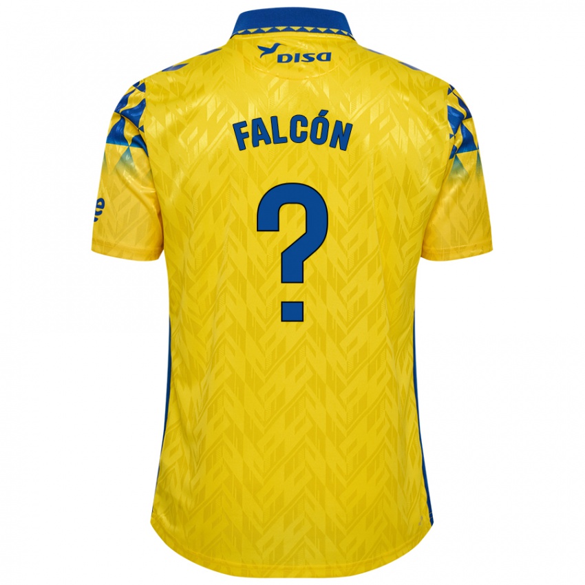 Niño Camiseta Toni Falcón #0 Amarillo Azul 1ª Equipación 2024/25 La Camisa Perú