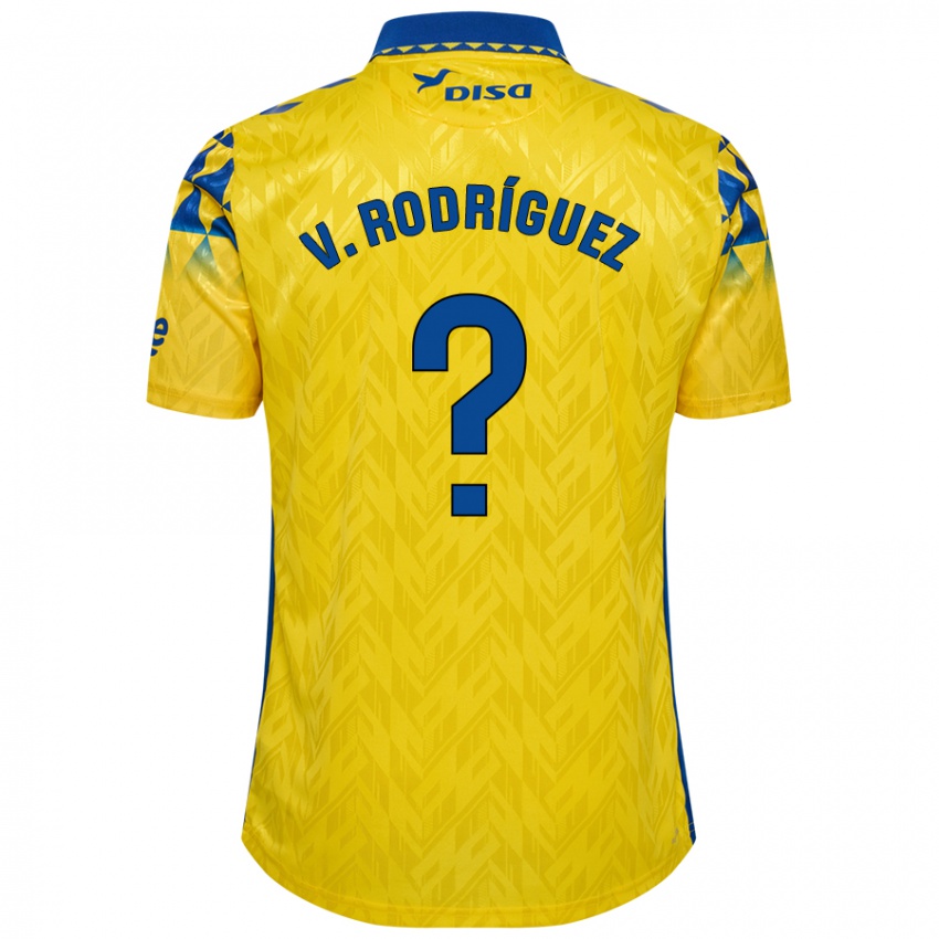 Niño Camiseta Carlos Vicente Rodríguez #0 Amarillo Azul 1ª Equipación 2024/25 La Camisa Perú