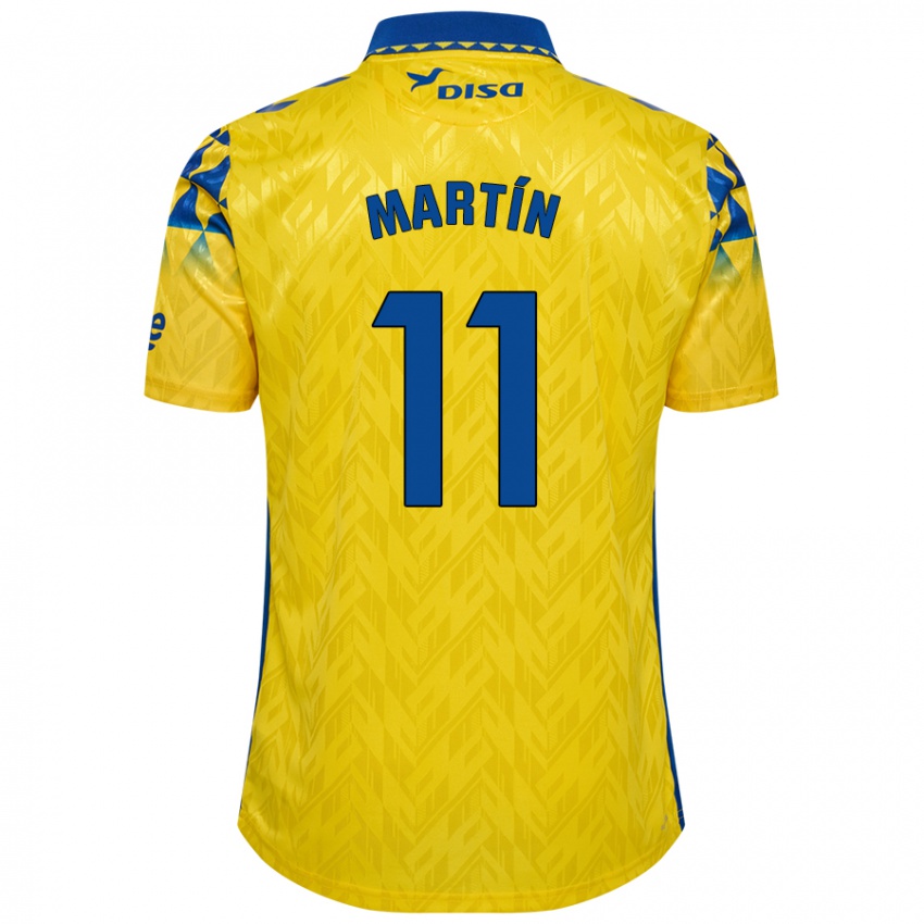 Niño Camiseta Diego Martín #11 Amarillo Azul 1ª Equipación 2024/25 La Camisa Perú