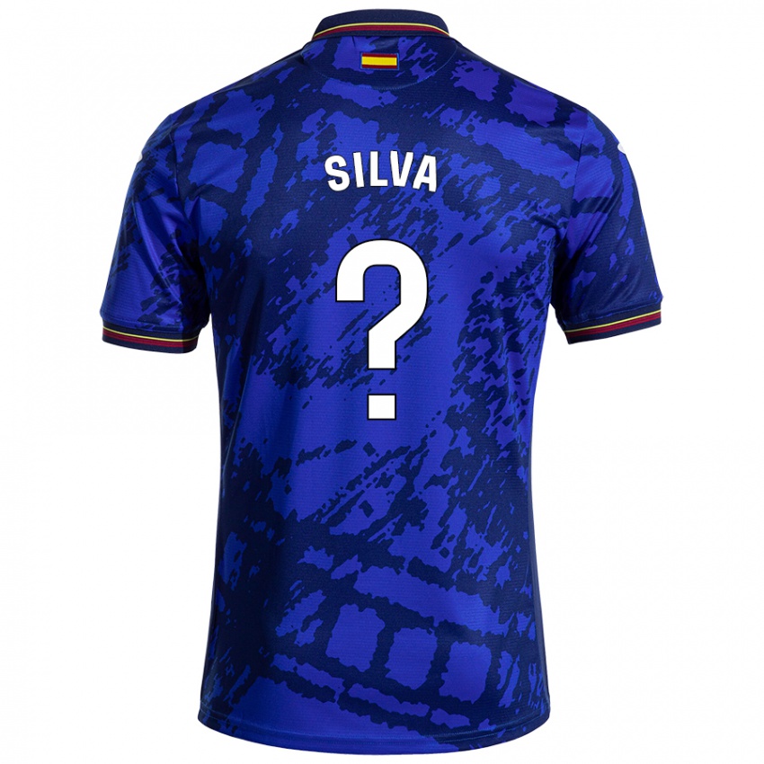 Niño Camiseta Jonathan Silva #0 Azul Más Oscuro 1ª Equipación 2024/25 La Camisa Perú