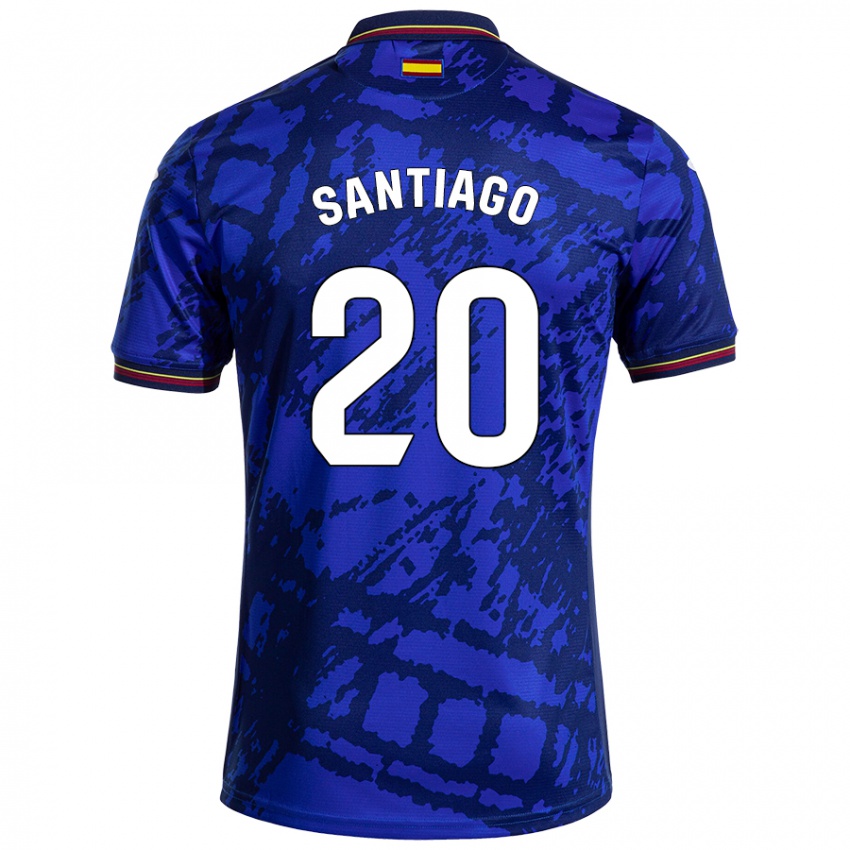 Niño Camiseta Yellu Santiago #20 Azul Más Oscuro 1ª Equipación 2024/25 La Camisa Perú