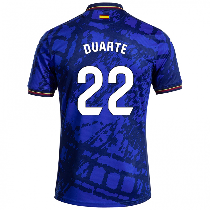 Niño Camiseta Domingos Duarte #22 Azul Más Oscuro 1ª Equipación 2024/25 La Camisa Perú