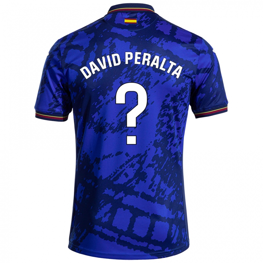 Niño Camiseta Juan David Peralta #0 Azul Más Oscuro 1ª Equipación 2024/25 La Camisa Perú