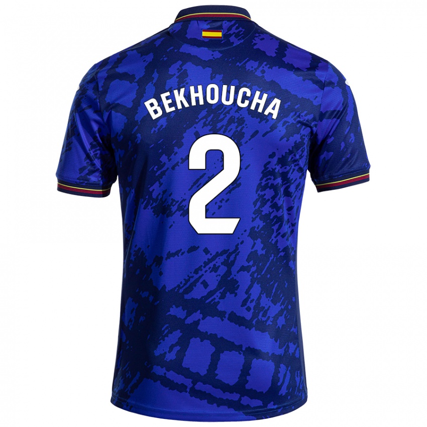 Niño Camiseta Ismael Bekhoucha #2 Azul Más Oscuro 1ª Equipación 2024/25 La Camisa Perú