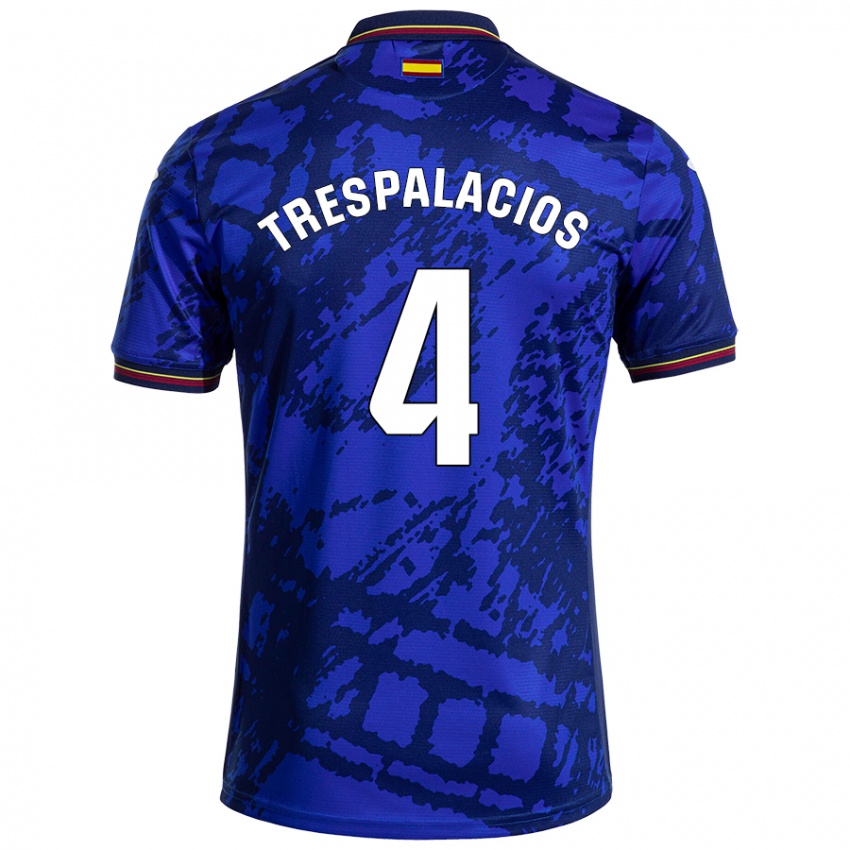 Niño Camiseta Adrián Trespalacios #4 Azul Más Oscuro 1ª Equipación 2024/25 La Camisa Perú