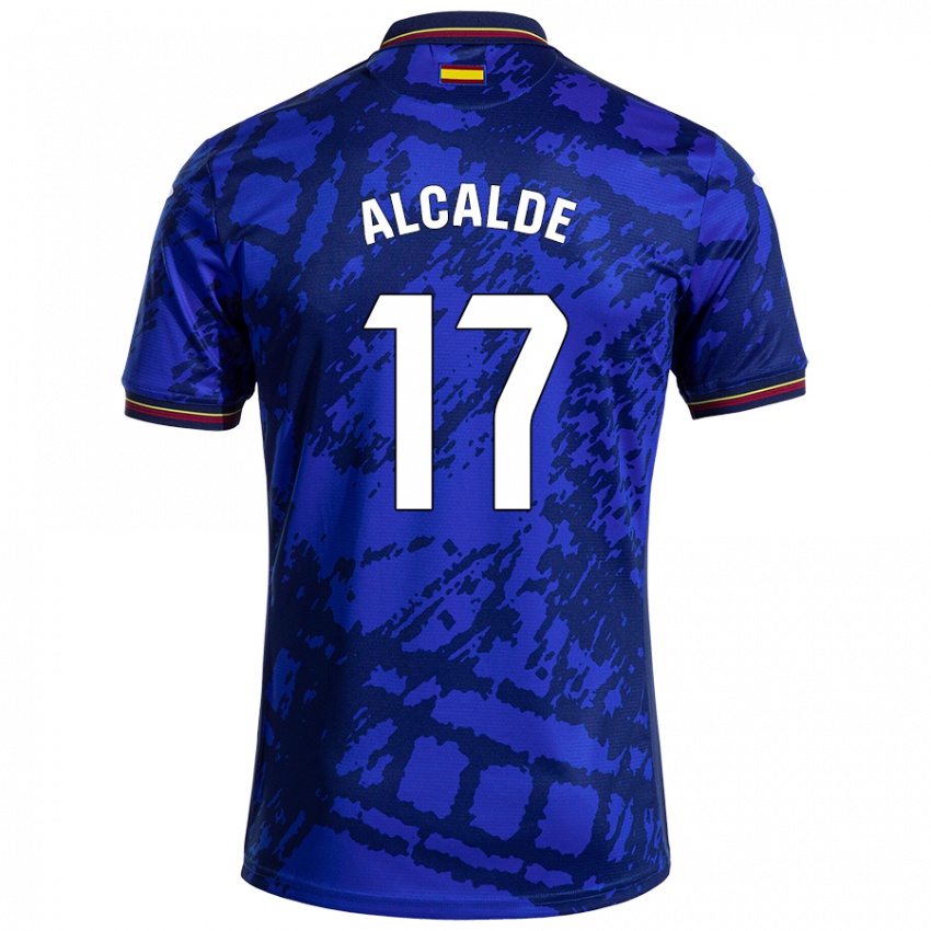 Niño Camiseta Jacobo Alcalde #17 Azul Más Oscuro 1ª Equipación 2024/25 La Camisa Perú