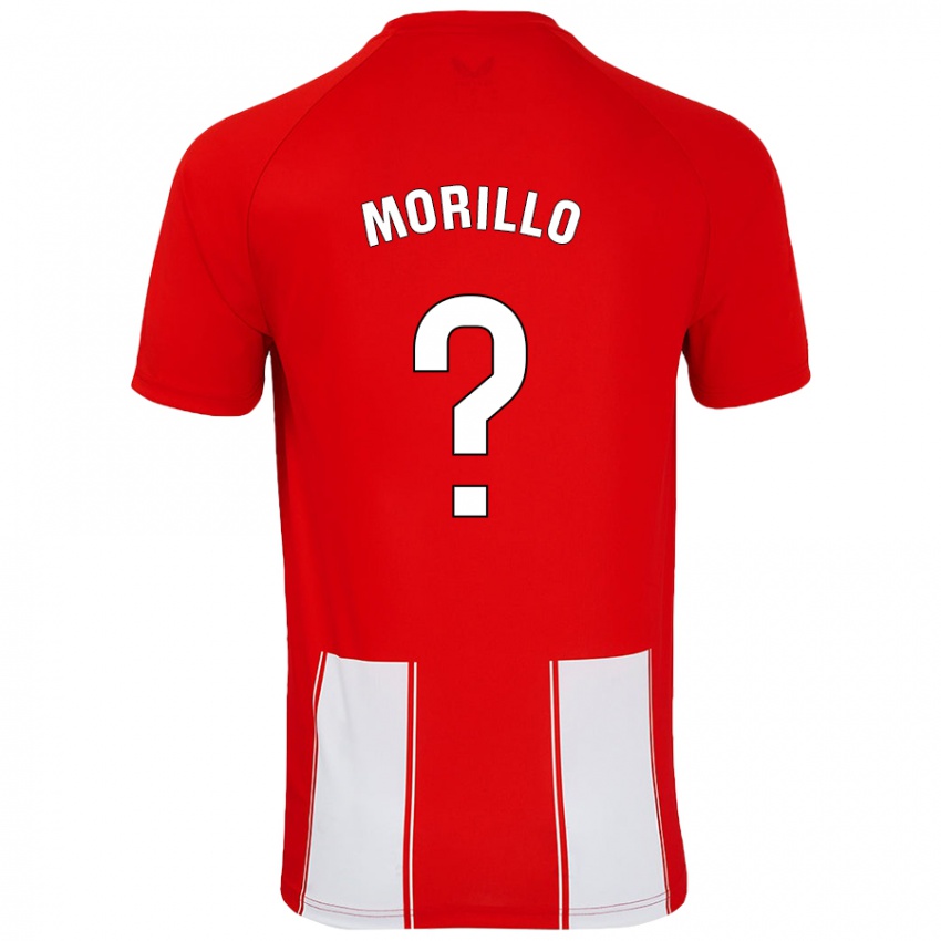 Niño Camiseta Manu Morillo #0 Rojo Blanco 1ª Equipación 2024/25 La Camisa Perú