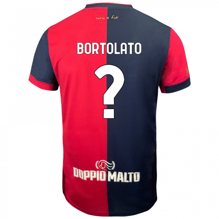 Niño Camiseta Filippo Bortolato #0 Rojo Azul Más Oscuro 1ª Equipación 2024/25 La Camisa Perú