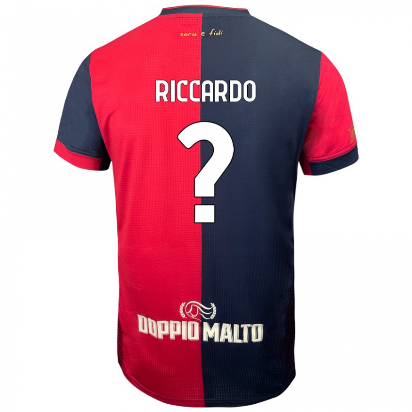 Niño Camiseta Riccardo Congiu #0 Rojo Azul Más Oscuro 1ª Equipación 2024/25 La Camisa Perú