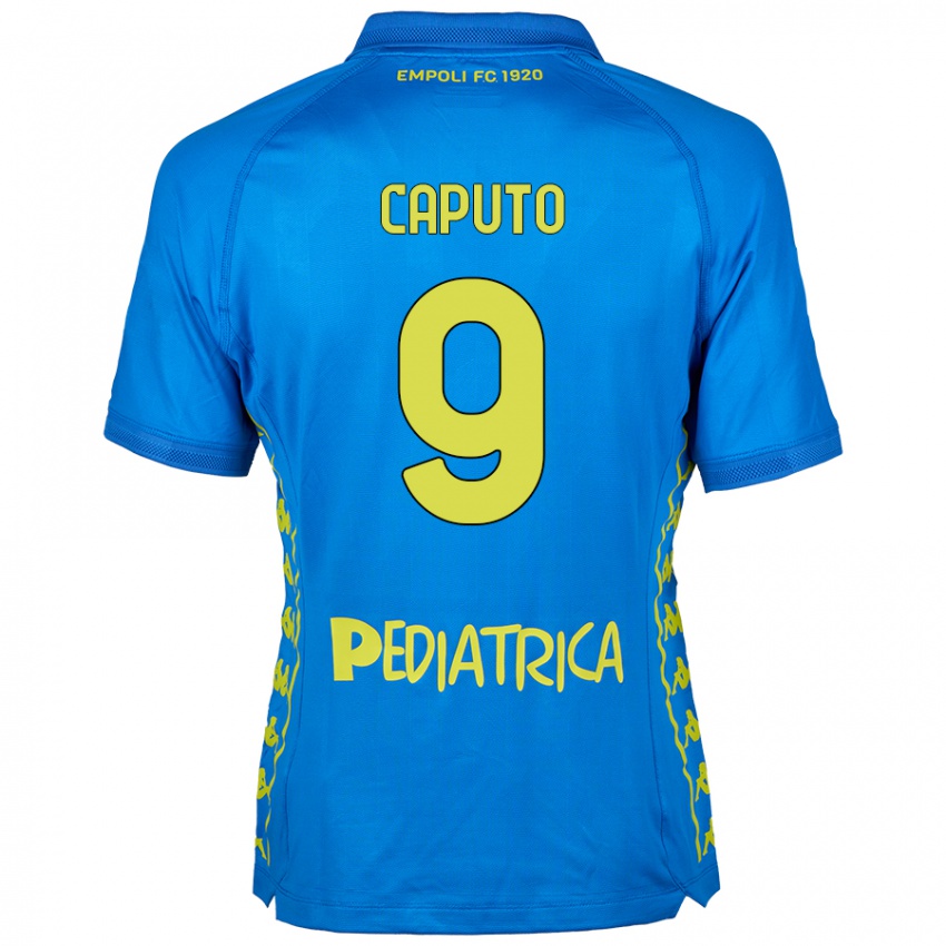 Niño Camiseta Francesco Caputo #9 Azul 1ª Equipación 2024/25 La Camisa Perú