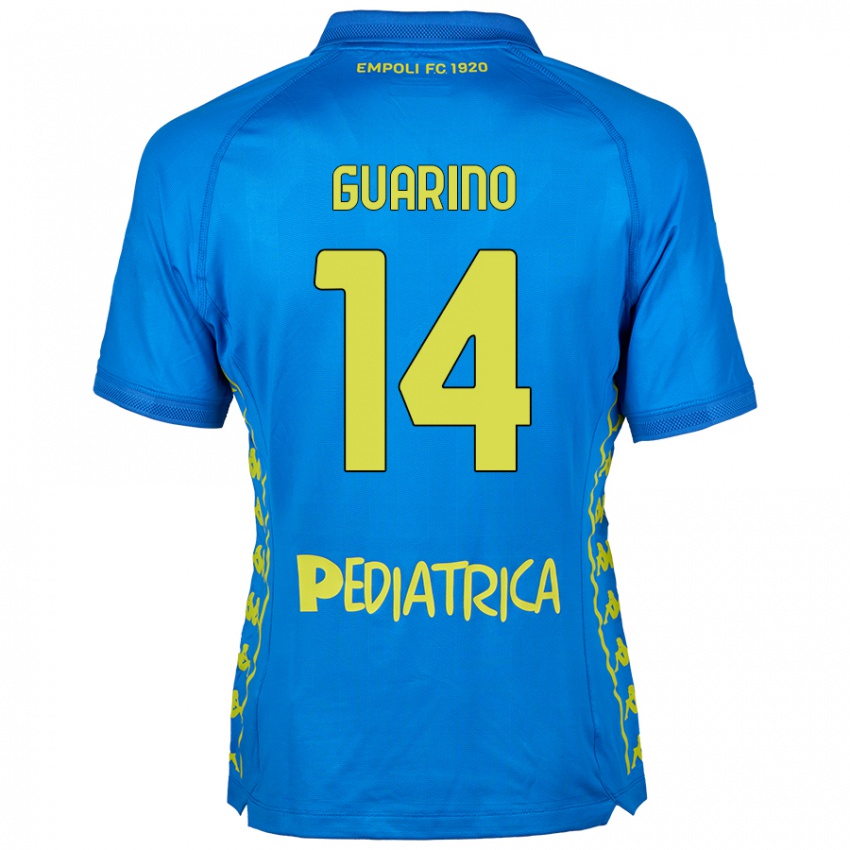 Niño Camiseta Gabriele Guarino #14 Azul 1ª Equipación 2024/25 La Camisa Perú