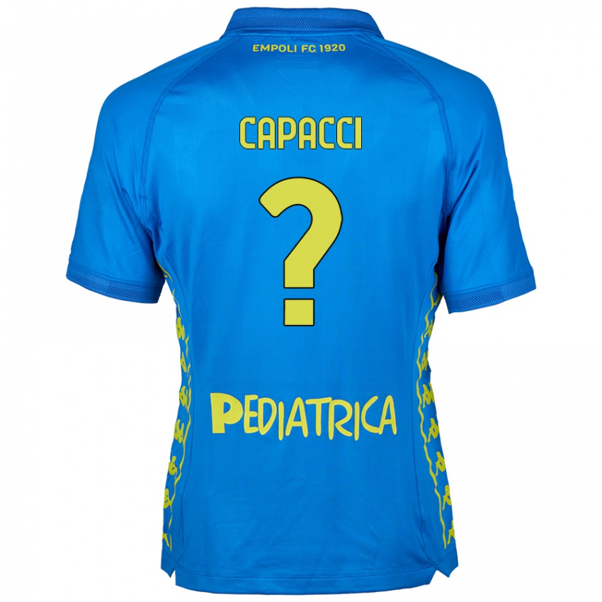 Niño Camiseta Edoardo Capacci #0 Azul 1ª Equipación 2024/25 La Camisa Perú