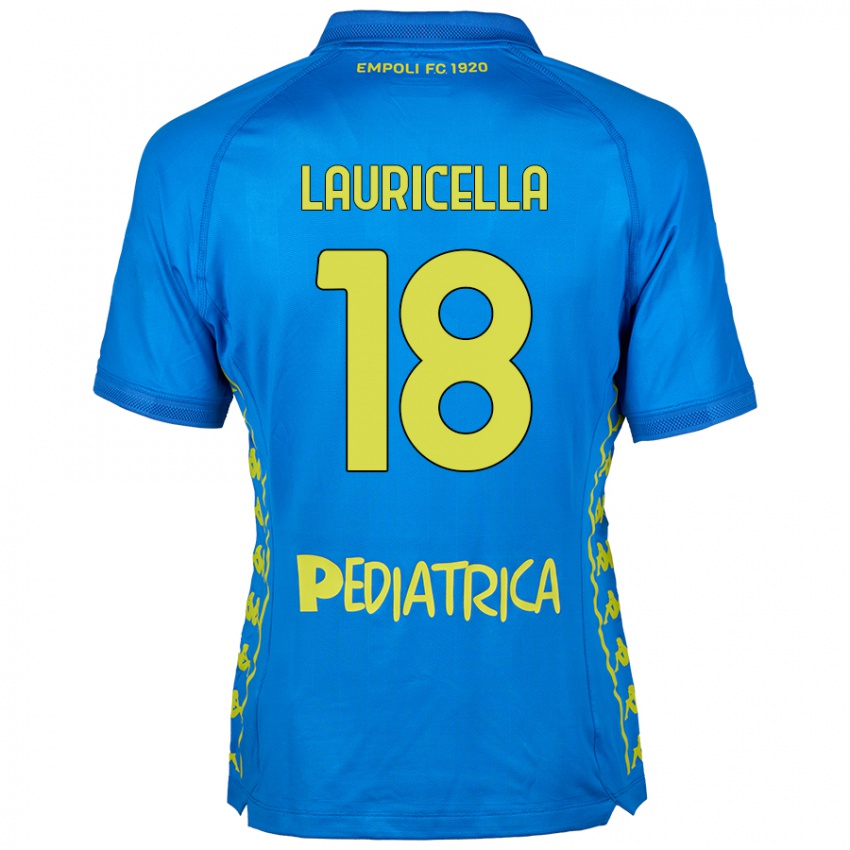 Niño Camiseta Giovanni Lauricella #18 Azul 1ª Equipación 2024/25 La Camisa Perú