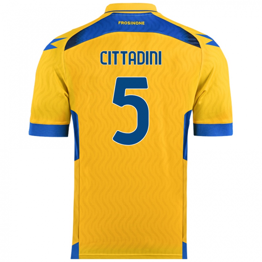 Niño Camiseta Giorgio Cittadini #5 Amarillo 1ª Equipación 2024/25 La Camisa Perú