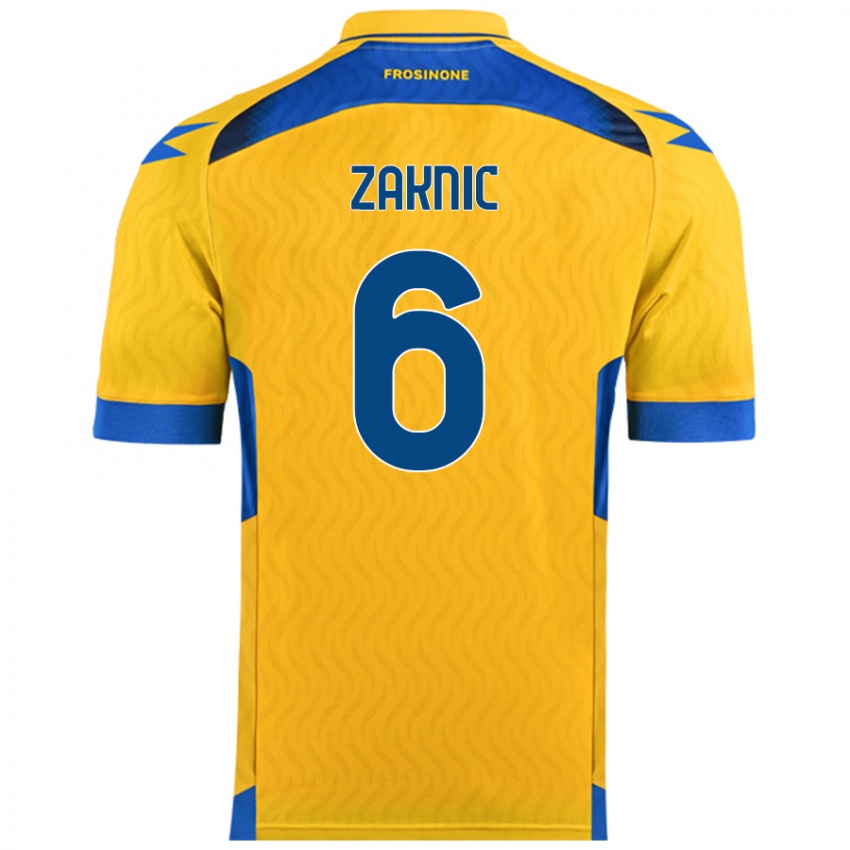 Niño Camiseta Lazar Zaknic #6 Amarillo 1ª Equipación 2024/25 La Camisa Perú