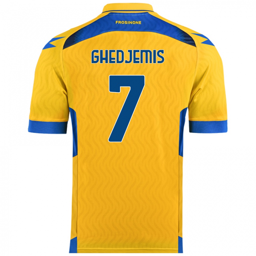 Niño Camiseta Farès Ghedjemis #7 Amarillo 1ª Equipación 2024/25 La Camisa Perú