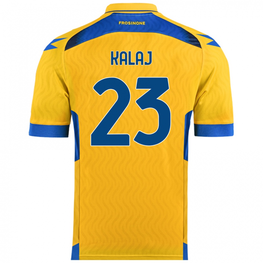 Niño Camiseta Sergio Kalaj #23 Amarillo 1ª Equipación 2024/25 La Camisa Perú