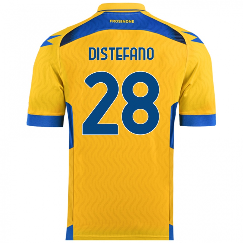 Niño Camiseta Filippo Distefano #28 Amarillo 1ª Equipación 2024/25 La Camisa Perú