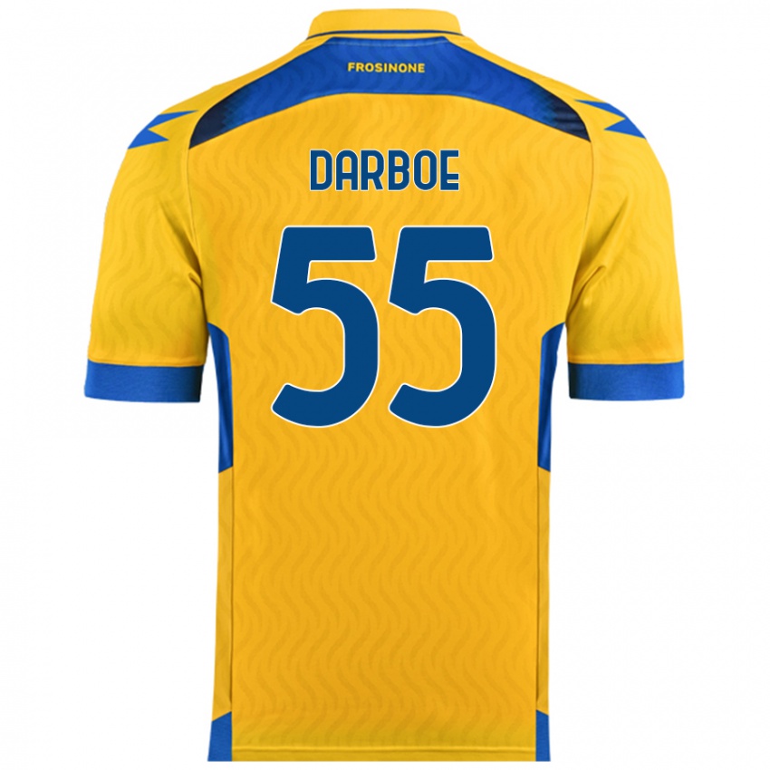 Niño Camiseta Ebrima Darboe #55 Amarillo 1ª Equipación 2024/25 La Camisa Perú