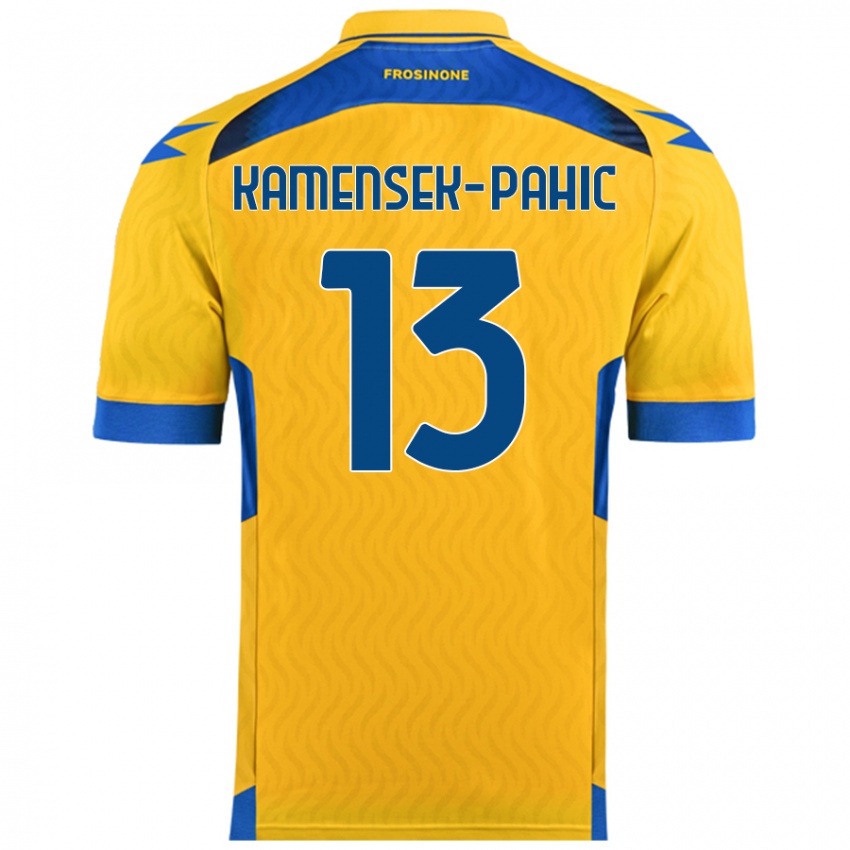 Niño Camiseta Matjaz Kamensek-Pahic #13 Amarillo 1ª Equipación 2024/25 La Camisa Perú