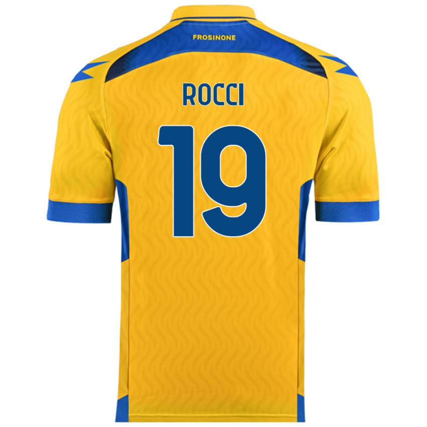 Niño Camiseta Valerio Rocci #19 Amarillo 1ª Equipación 2024/25 La Camisa Perú