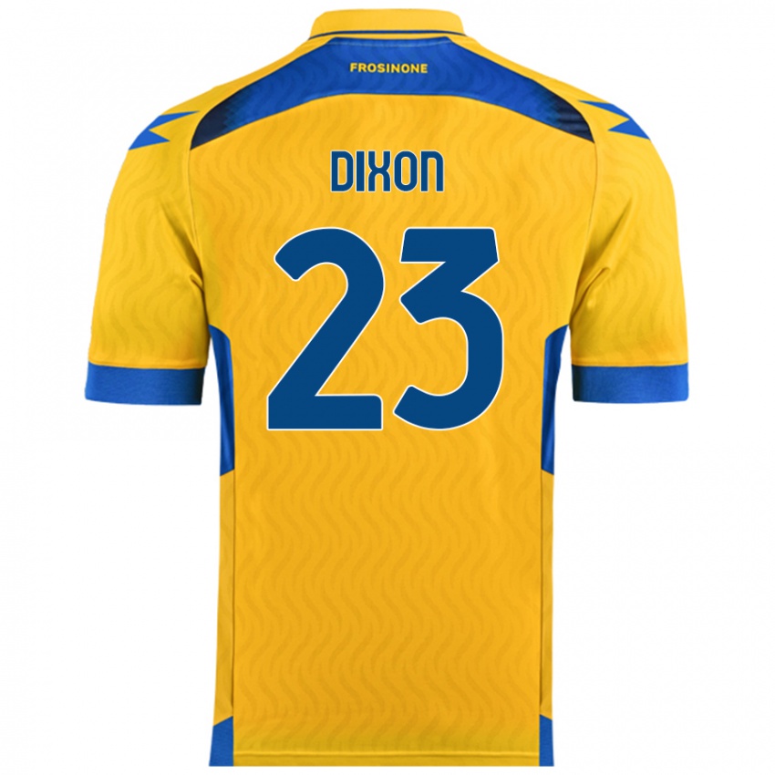 Niño Camiseta Damar Dixon #23 Amarillo 1ª Equipación 2024/25 La Camisa Perú