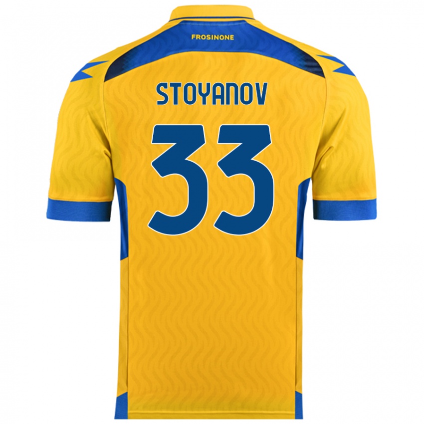 Niño Camiseta Steliyan Stoyanov #33 Amarillo 1ª Equipación 2024/25 La Camisa Perú