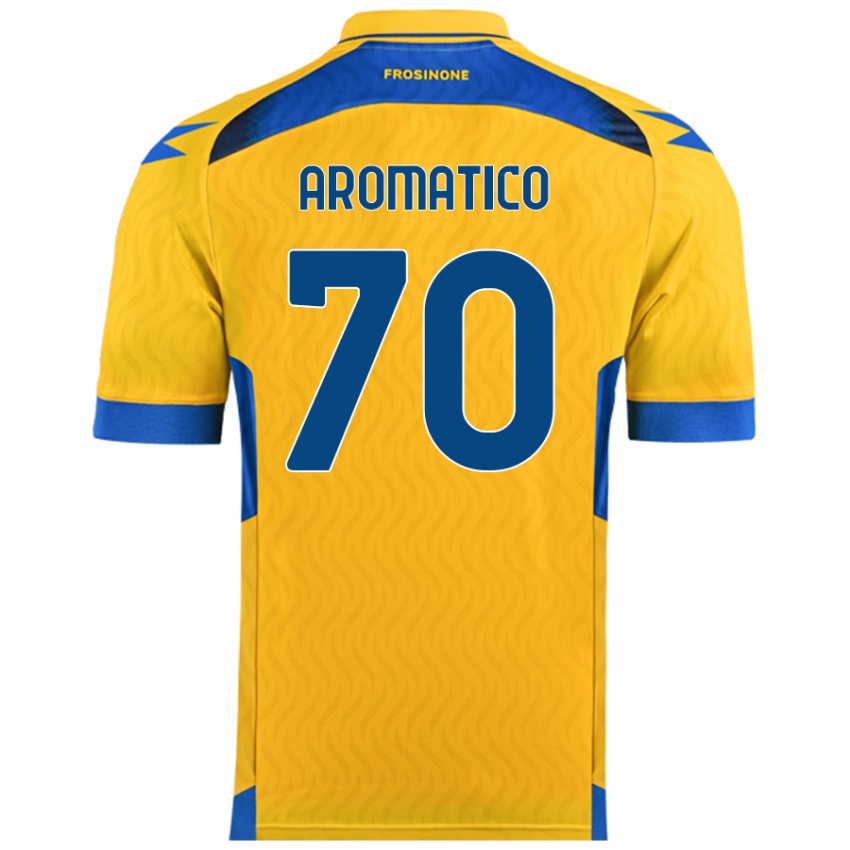 Niño Camiseta Raul Aromatico #70 Amarillo 1ª Equipación 2024/25 La Camisa Perú