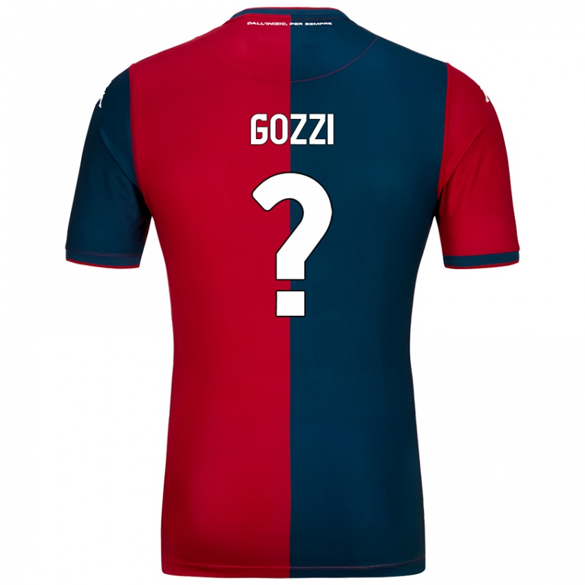 Niño Camiseta Paolo Gozzi #0 Rojo Azul Oscuro 1ª Equipación 2024/25 La Camisa Perú