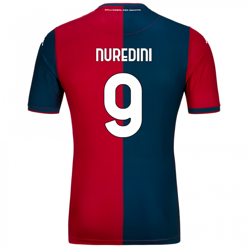 Niño Camiseta Joi Nuredini #9 Rojo Azul Oscuro 1ª Equipación 2024/25 La Camisa Perú